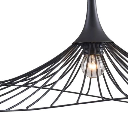 Пендел ARIELLE 1xE27/20W/230V Ø 50 см черен