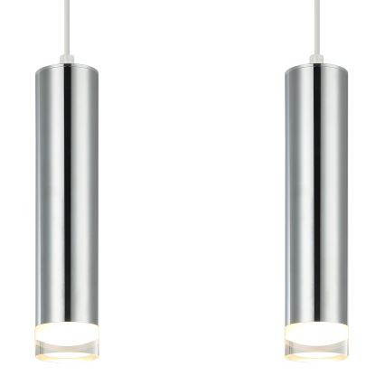Пендел ARMIN 2xGU10/10W/230V лъскав хром