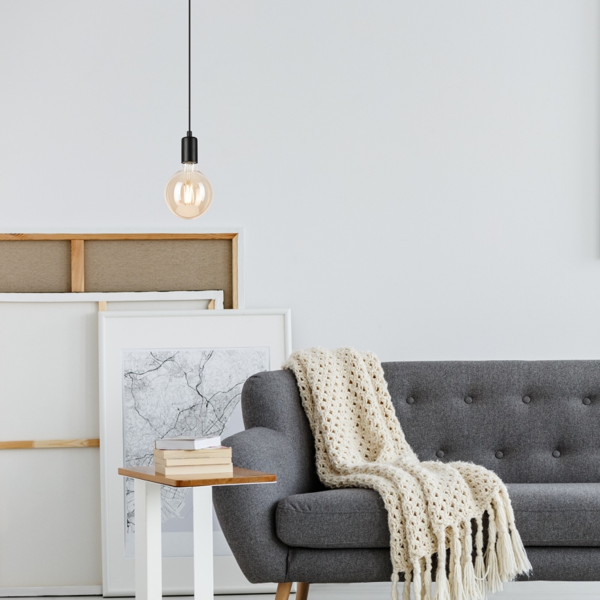 Пендел ASTRID 1xE27/60W/230V матов черен