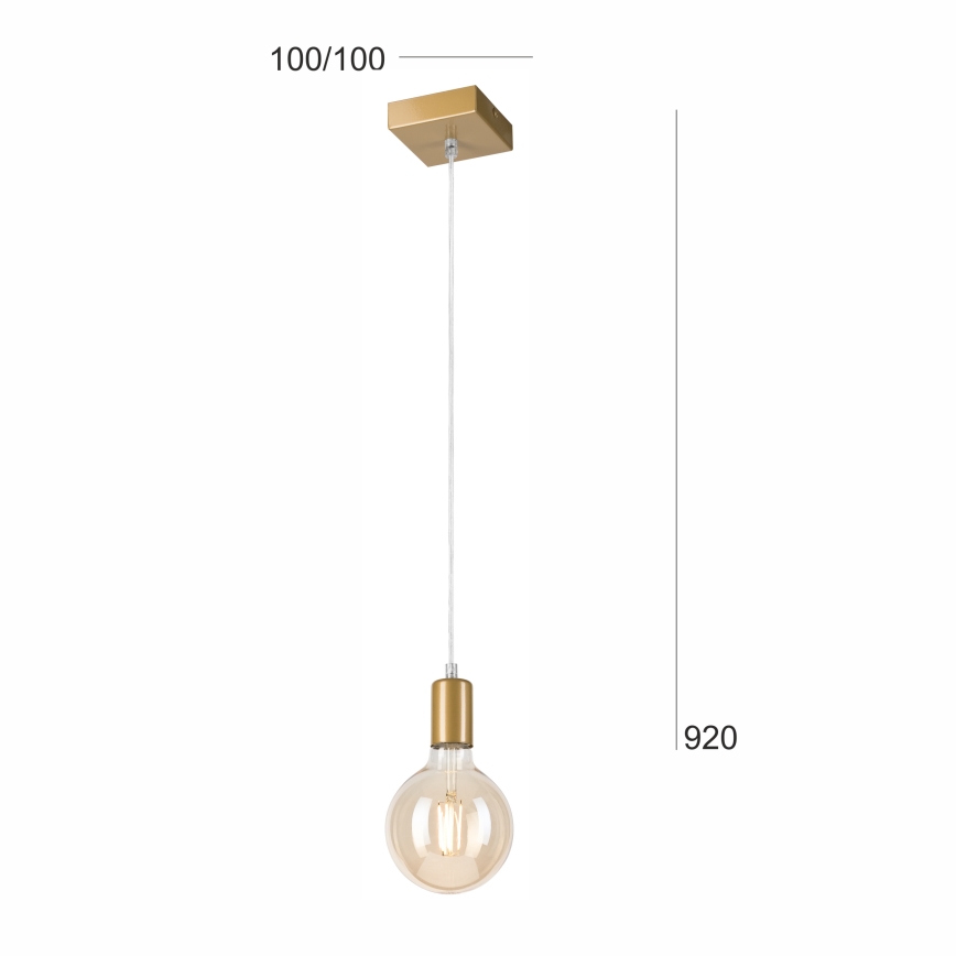 Пендел ASTRID 1xE27/60W/230V златист