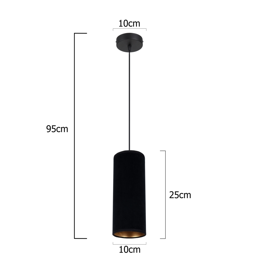 Пендел AVALO 1xE27/60W/230V черен
