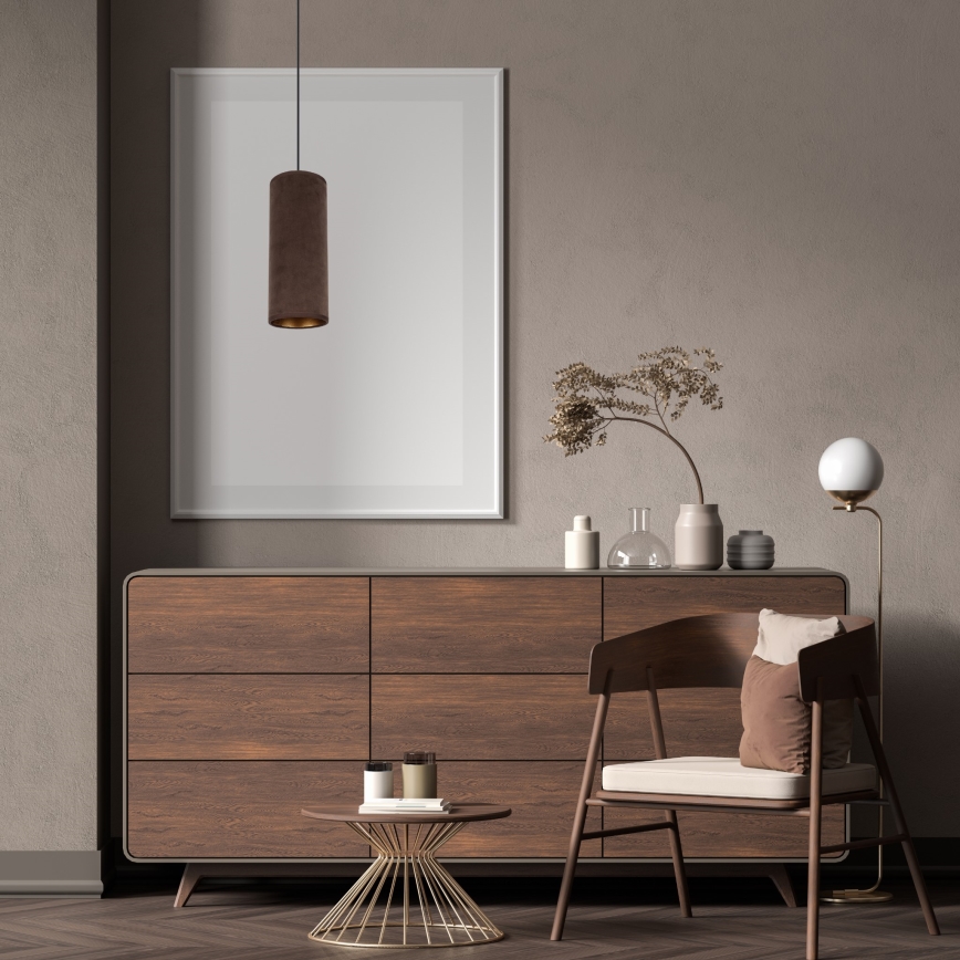 Пендел AVALO 1xE27/60W/230V кафяв/меден