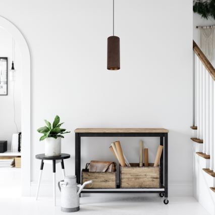 Пендел AVALO 1xE27/60W/230V кафяв/меден