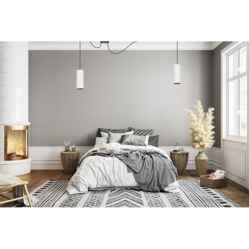 Пендел AVALO 2xE27/60W/230V паяк бял/меден