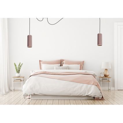 Пендел AVALO 2xE27/60W/230V паяк розов/меден