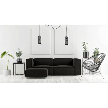 Пендел AVALO 2xE27/60W/230V паяк сив/черен