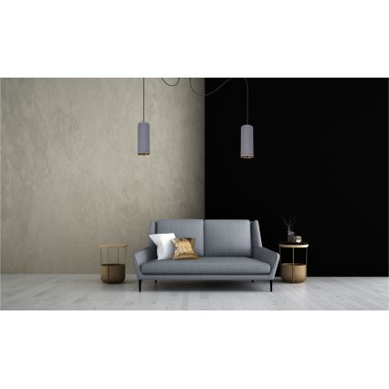 Пендел AVALO 2xE27/60W/230V паяк сив