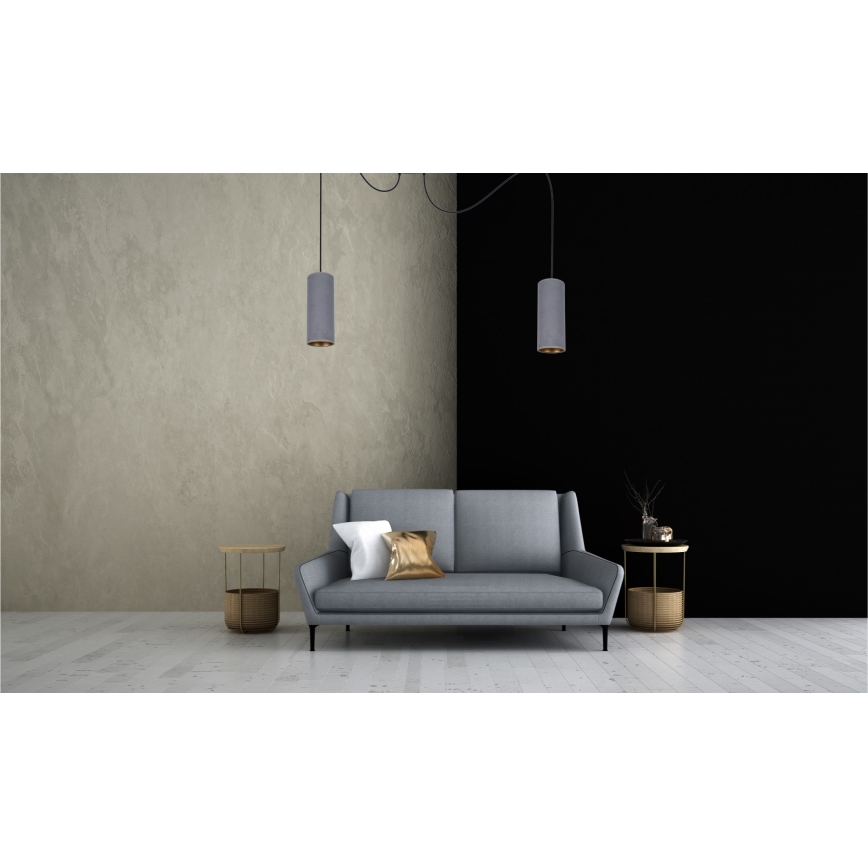 Пендел AVALO 2xE27/60W/230V паяк сив