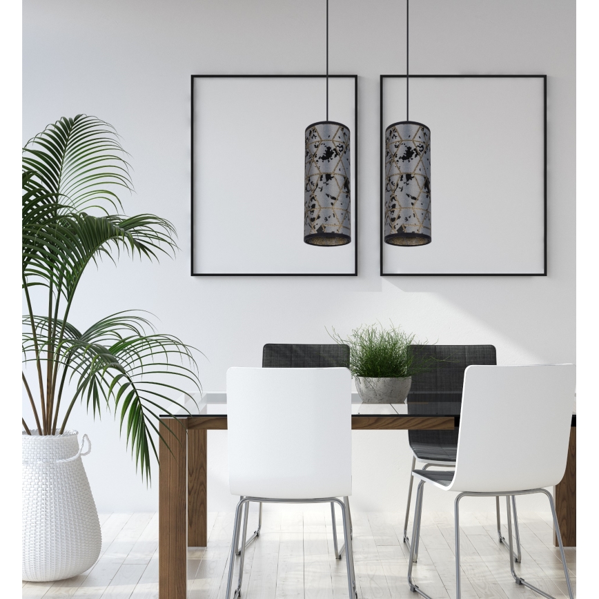 Пендел AVALO 2xE27/60W/230V сив/черен