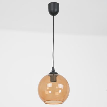 Пендел BALL 1xE27/60W/230V Ø 20 см бежов