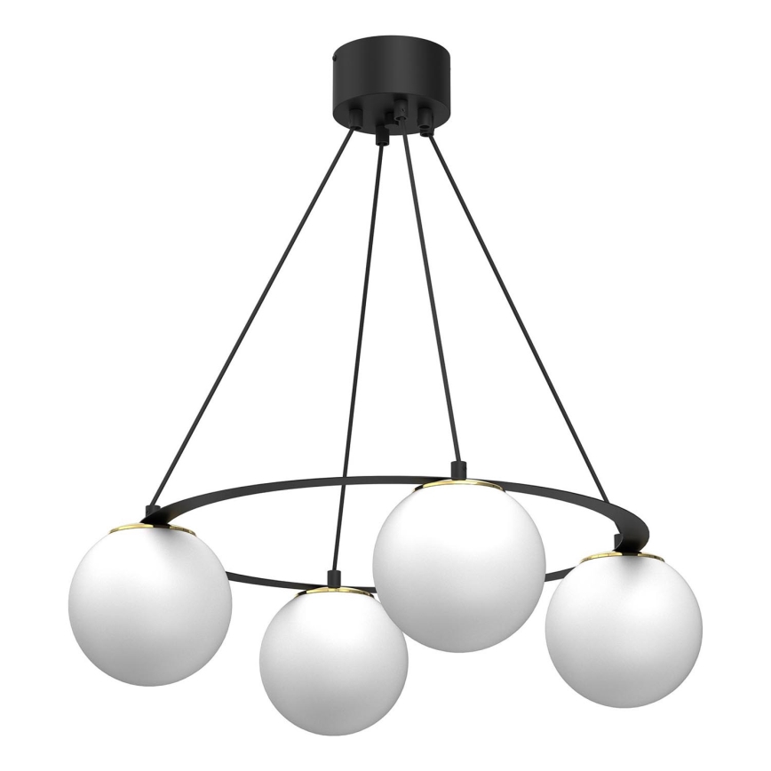Пендел BALLO 4xE27/15W/230V черен/бял