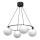 Пендел BALLO 4xE27/15W/230V черен/бял