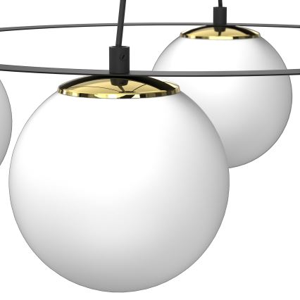 Пендел BALLO 4xE27/15W/230V черен/бял