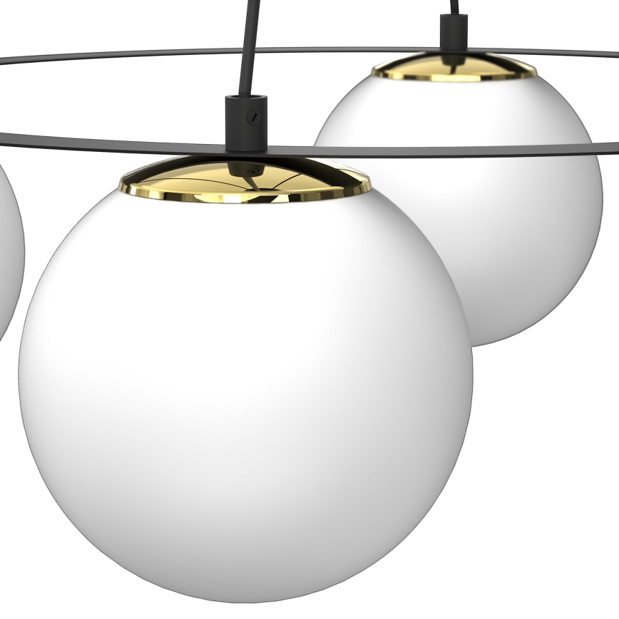 Пендел BALLO 4xE27/15W/230V черен/бял