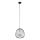 Пендел BELL 1xG9/12W/230V Ø 24 cm черен/лъскав хром