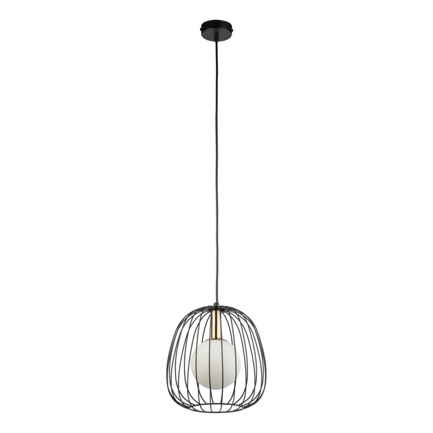 Пендел BELL 1xG9/12W/230V Ø 24 cm черен/златист