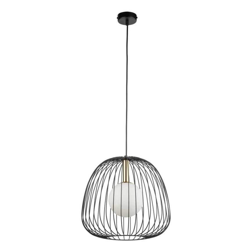 Пендел BELL 1xG9/12W/230V Ø 33 cm черен/златист