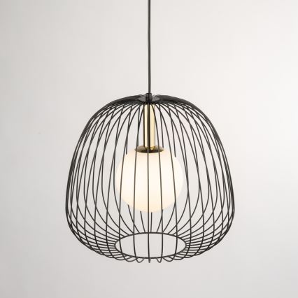Пендел BELL 1xG9/12W/230V Ø 33 cm черен/златист