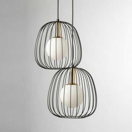 Пендел BELL 2xG9/12W/230V черен/златист