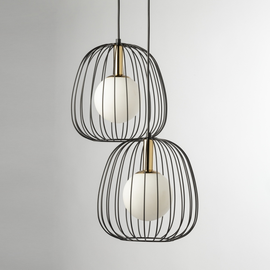 Пендел BELL 2xG9/12W/230V черен/златист