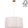 Пендел BENITA 1xE27/40W/230V кремав/дъб – FSC сертифицирано