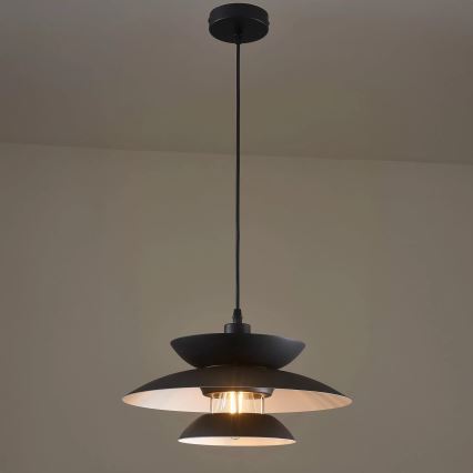 Пендел BERIT 1xE27/20W/230V черен