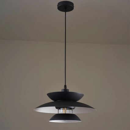 Пендел BERIT 1xE27/20W/230V черен