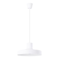 Пендел BILO 1xE27/15W/230V Ø 35 см бял