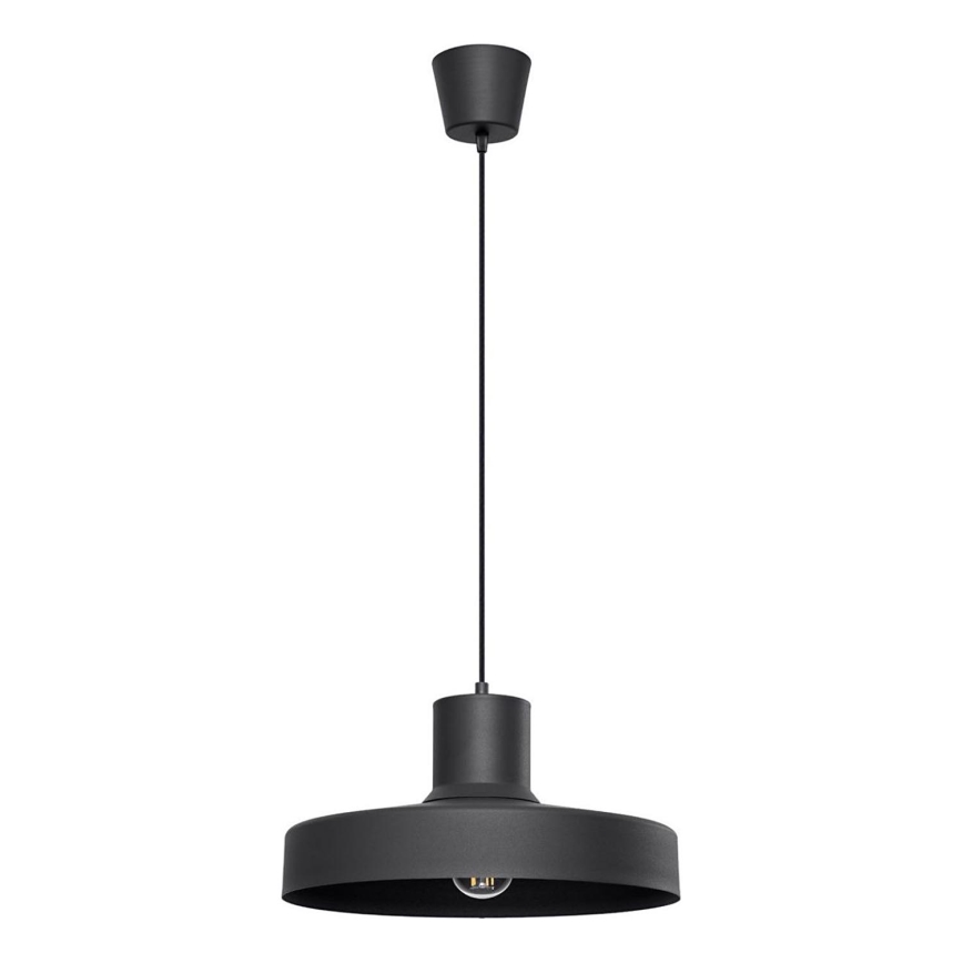 Пендел BILO 1xE27/15W/230V Ø 35 см черен
