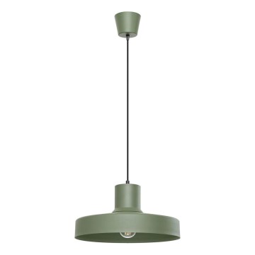 Пендел BILO 1xE27/15W/230V Ø 35 см зелен