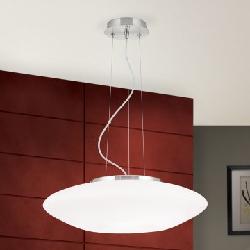Пендел BLANC 2xE27/60W/230V Ø 49 см матов хром