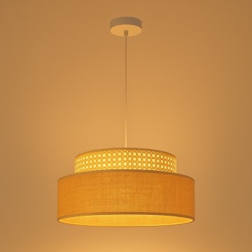 Пендел BOHO 1xE27/60W/230V Ø 40 см ратан
