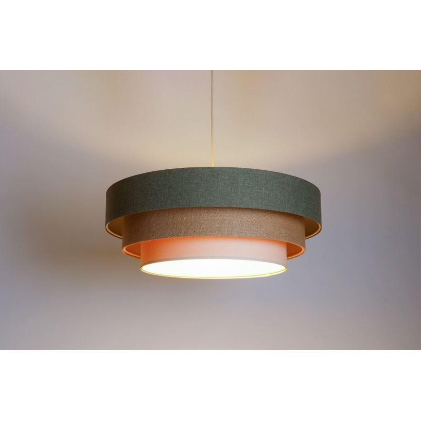 Пендел BOHO TRINITI 1xE27/60W/230V сив/бежов/кремав