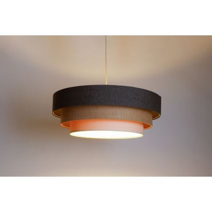 Пендел BOHO TRINITI 1xE27/60W/230V сив/бежов/кремав