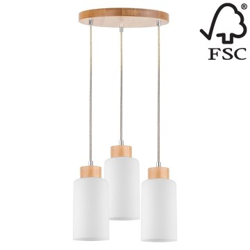 Пендел BOSCO 3xE27/60W/230V бреза - FSC сертифициран