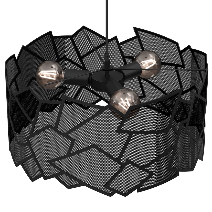 Пендел CAMO 3xE27/15W/230V черен