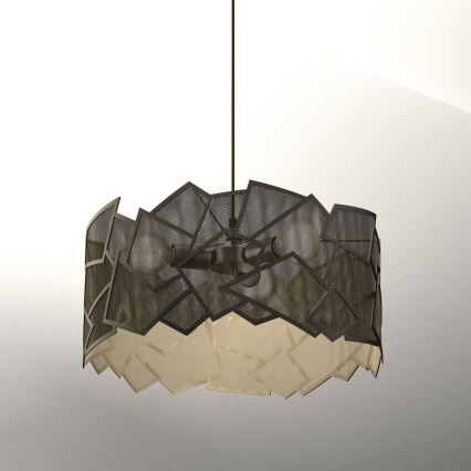 Пендел CAMO 3xE27/15W/230V златист