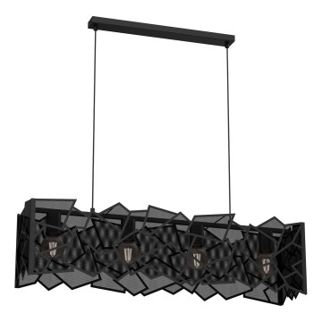 Пендел CAMO 4xE27/15W/230V черен