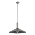 Пендел CAPRI 1xE27/15W/230V Ø 50 см антрацит/сив