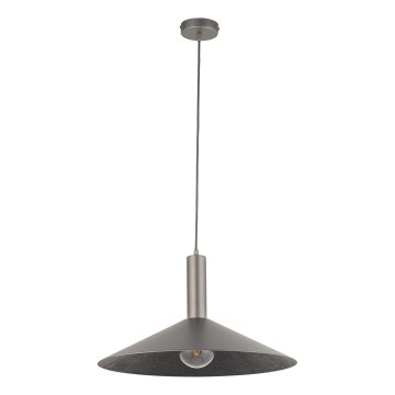 Пендел CAPRI 1xE27/15W/230V Ø 50 см антрацит/сив