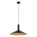 Пендел CAPRI 1xE27/15W/230V Ø 50 см черен/златист