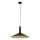 Пендел CAPRI 1xE27/15W/230V Ø 50 см черен/златист