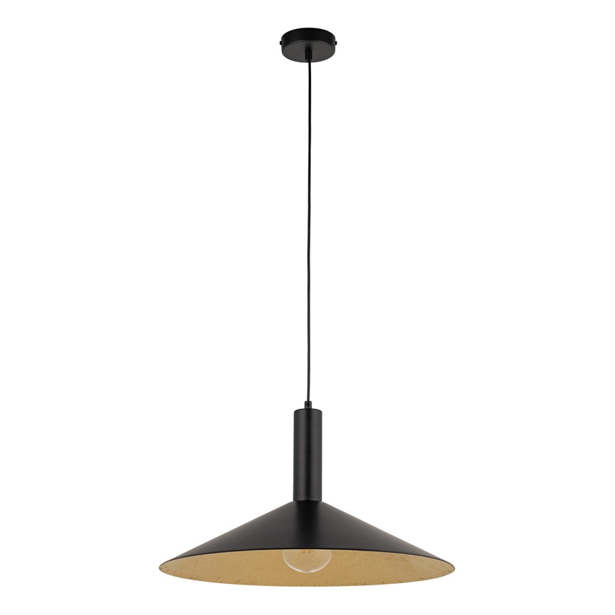 Пендел CAPRI 1xE27/15W/230V Ø 50 см черен/златист