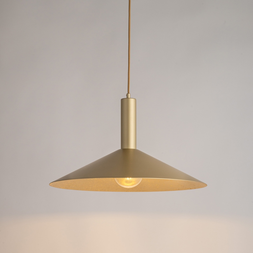 Пендел CAPRI 1xE27/15W/230V Ø 50 см златист