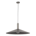 Пендел CAPRI 1xE27/15W/230V Ø 70 см антрацит/сив