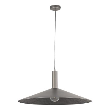 Пендел CAPRI 1xE27/15W/230V Ø 70 см антрацит/сив