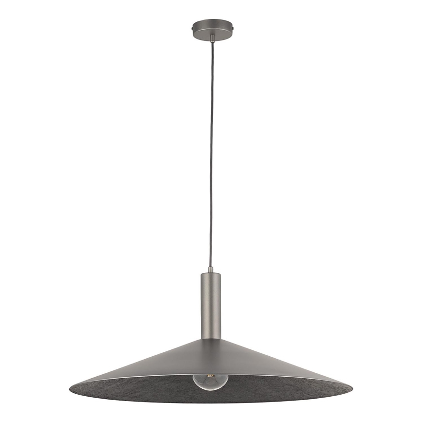 Пендел CAPRI 1xE27/15W/230V Ø 70 см антрацит/сив