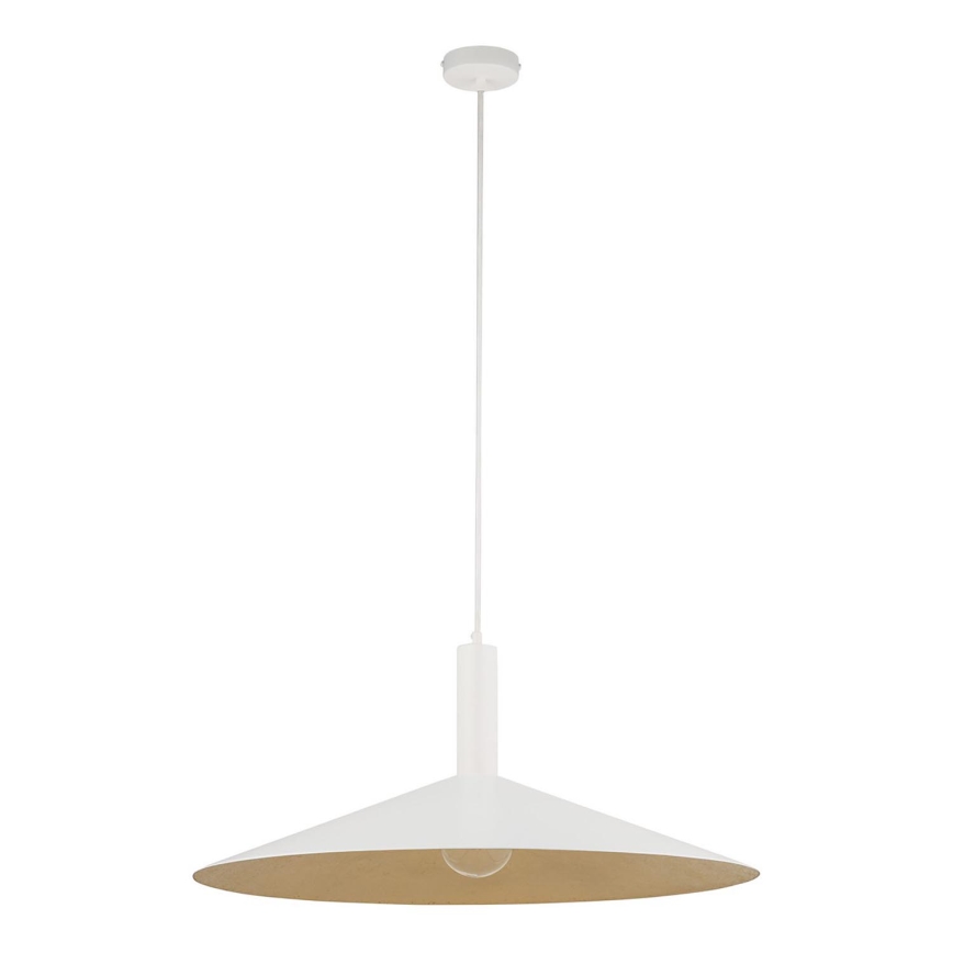 Пендел CAPRI 1xE27/15W/230V Ø 70 см бял/златист