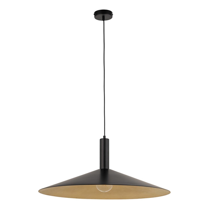 Пендел CAPRI 1xE27/15W/230V Ø 70 см черен/златист