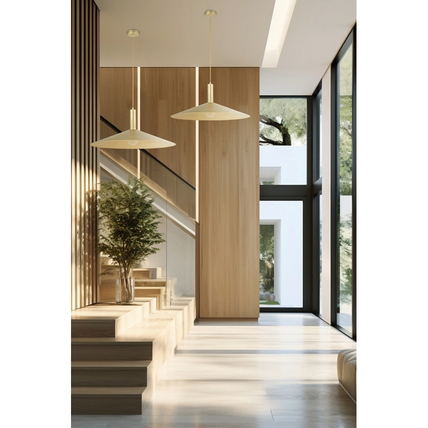 Пендел CAPRI 1xE27/15W/230V Ø 70 см златист